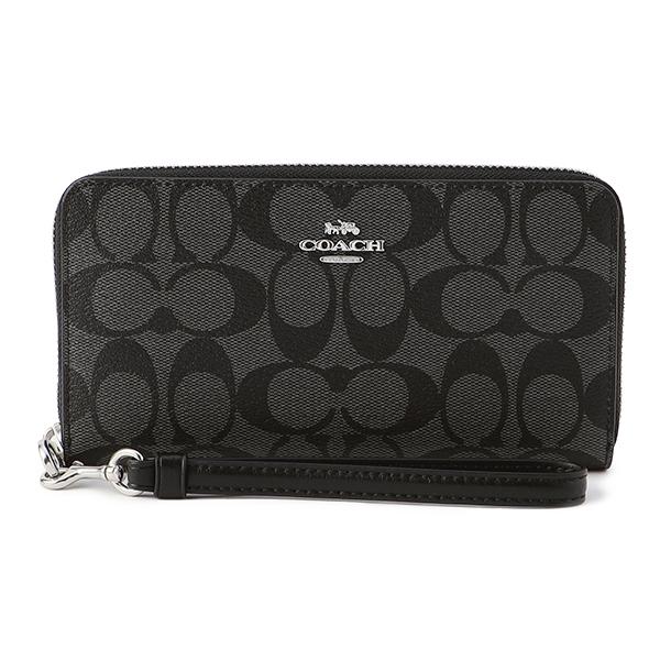 並行輸入 コーチ 長財布(ラウンドファスナー) グレー COACH C4452 SVDK6 爆買
