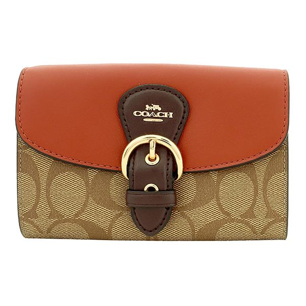 並行輸入 コーチ 2つ折り財布 シグネチャー C7374 IME7V