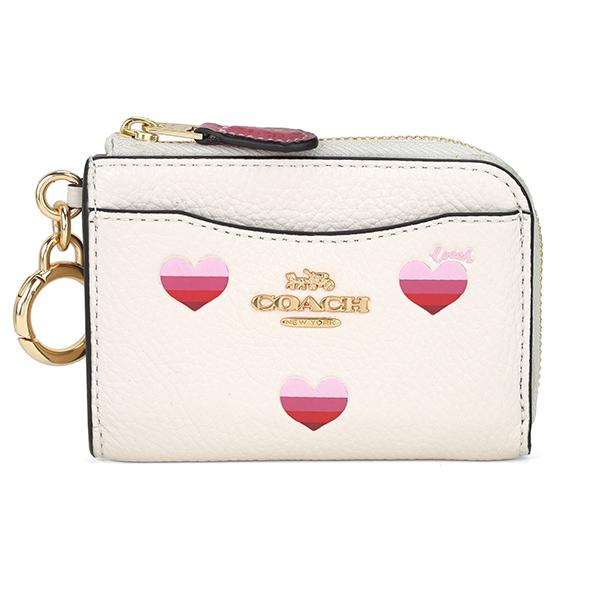 並行輸入 コーチ カードケース COACH ストライプ ハートプリント CA794 IMCAHレディ...