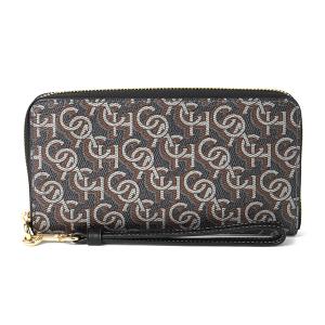 COACH ラウンドファスナー長財布 シグネチャーキャンバス チェリープリント COACH コーチ ラウンドファスナー長財布 シグネチャー