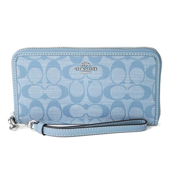 並行輸入 コーチ 長財布(ラウンドファスナー) COACH シグネチャー シャンブレー CH369 ...