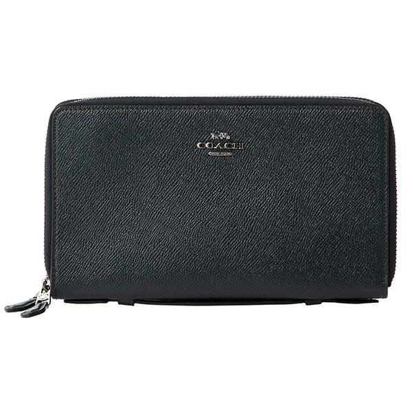 並行輸入 コーチ 長財布(ラウンドファスナー) ダークネイビー COACH F23334 QBMQ ...