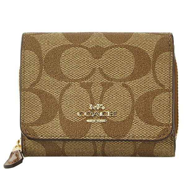 並行輸入 コーチ 3つ折り財布 ブラウン COACH F41302 IME74 爆買