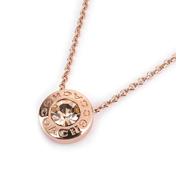 並行輸入 コーチ ネックレス COACH オープンサークル F54514 RGDレディース ピンクゴ...