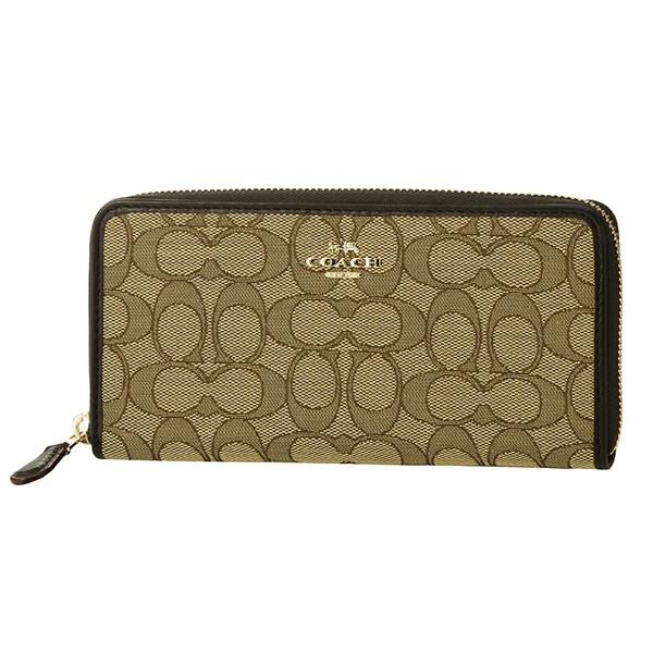並行輸入 コーチ 長財布(ラウンドファスナー) カーキ COACH F54633 IMC7C 爆買