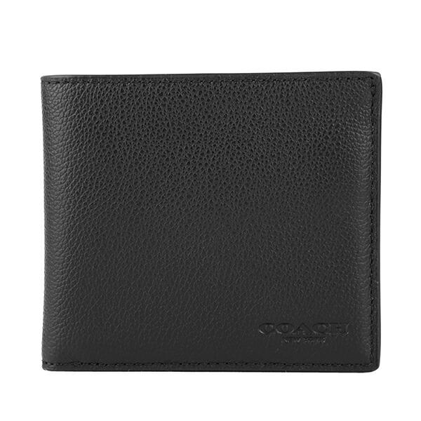 並行輸入 コーチ 2つ折り財布 ブラック 黒 COACH F75084 BLK 爆買