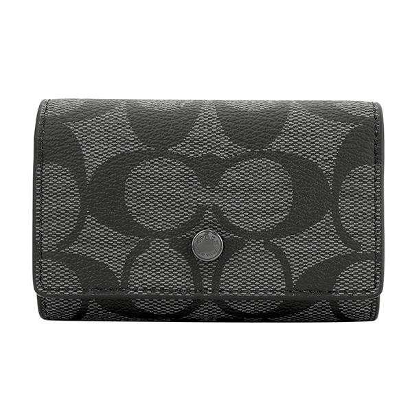 並行輸入 コーチ キーケース COACH シグネチャー F78675 QBO4Gメンズ グレー ガン...
