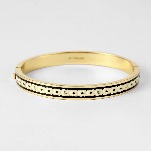 並行輸入 コーチ ブレスレット ペグド シグネチャー 408100GLD004