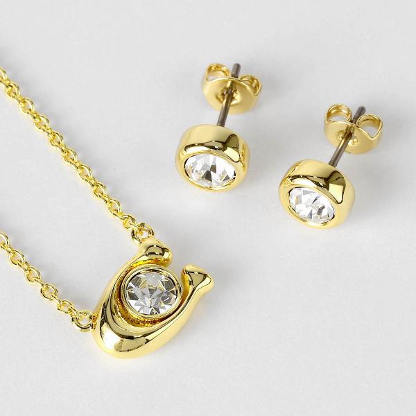 並行輸入 コーチ ピアス シグネチャー 412845GLD110