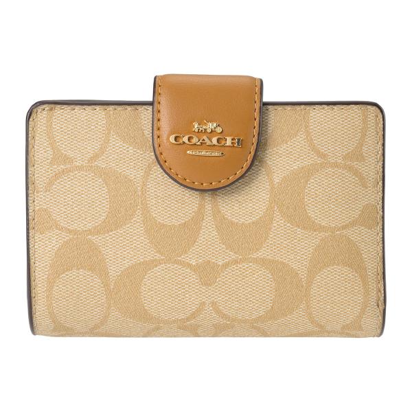 並行輸入 コーチ 2つ折り財布 COACH シグネチャー C0082 IMNLJレディース ブラウン...