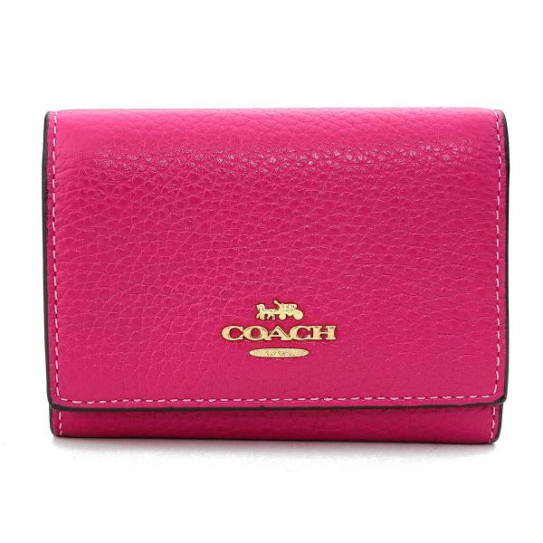 『最大5,000円OFFクーポン』コーチ 3つ折り財布 COACH ぺブルドレザー CM238 IM...