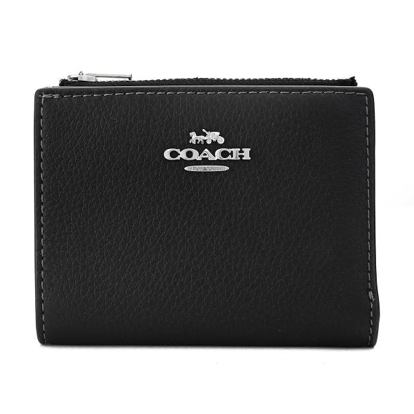 『最大5,000円OFFクーポン』コーチ 2つ折り財布 COACH ぺブルドレザー CM315 SV...