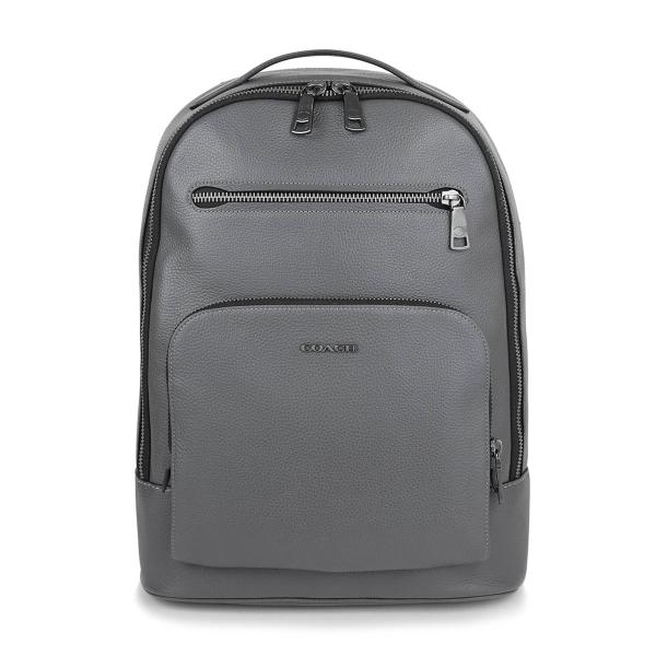 並行輸入 コーチ リュックサック COACH ぺブルドレザー CM697 QBGFメンズ グレー