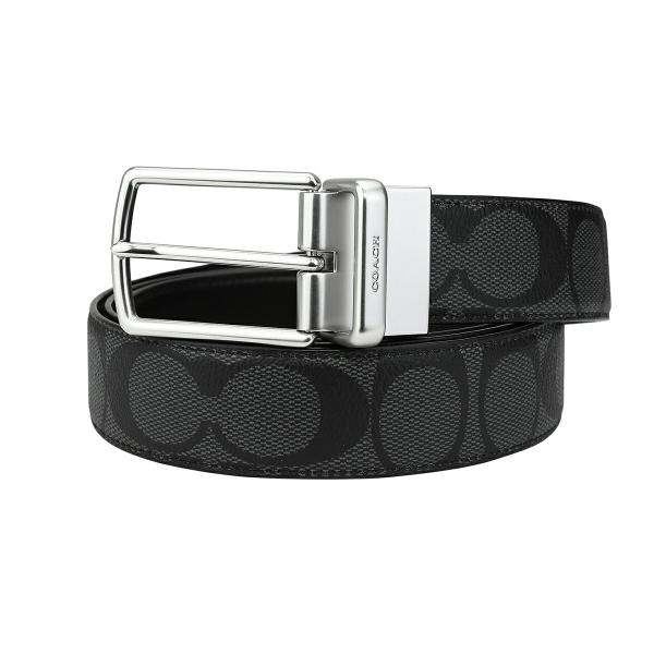並行輸入 コーチ ベルト COACH シグネチャー CQ016 CQBKメンズ ブラック