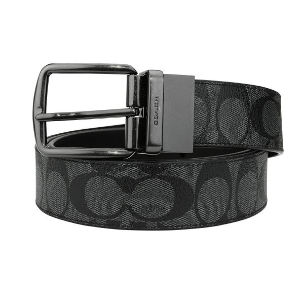 並行輸入 コーチ ベルト COACH シグネチャー CQ022 CQBKメンズ ブラック