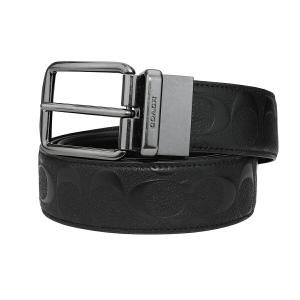 SALE♪コーチ　新品　リバーシブル　シグネチャー　ブラックベルト　バックル回転 公式】コーチアウトレット | シグネチャー バックル カット トゥ