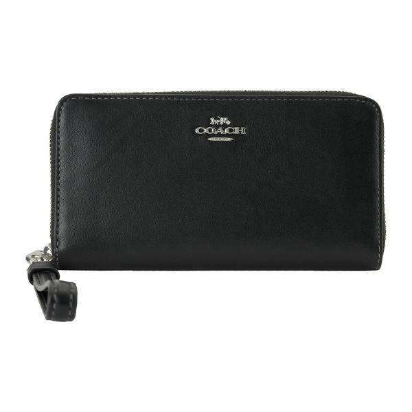 並行輸入 コーチ 長財布(ラウンドファスナー) リファインドカーフレザー CR623 SVBK