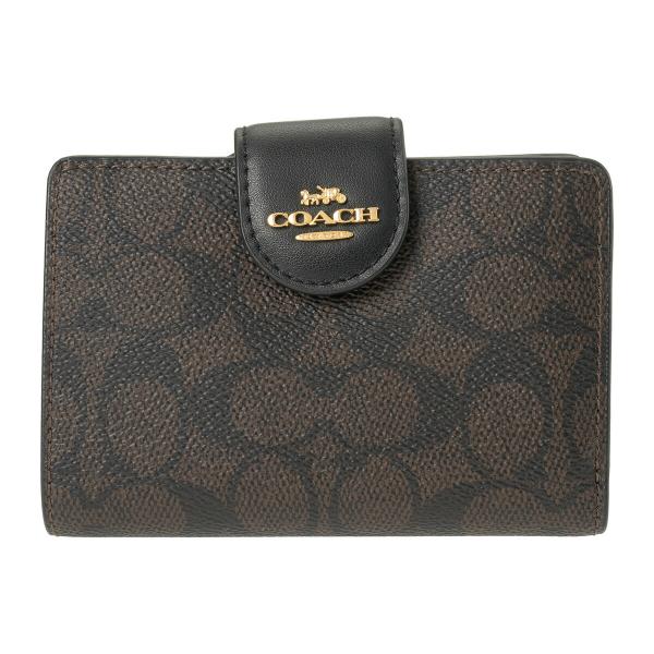 並行輸入 コーチ 2つ折り財布 シグネチャー キャンバス CW786 IMXAQ