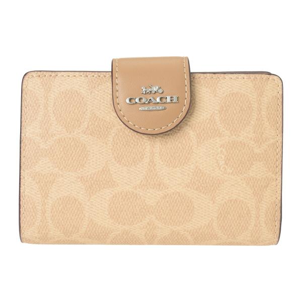 並行輸入 コーチ 2つ折り財布 シグネチャー キャンバス CW786 SVPWH