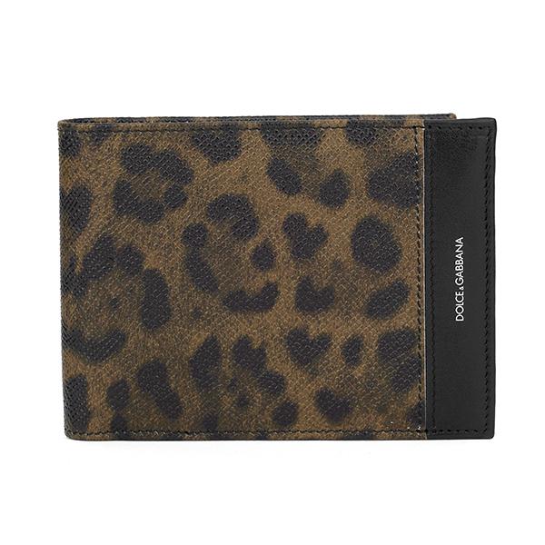 並行輸入 ドルチェ＆ガッバーナ  2つ折り財布 レオパード プリント BP0437 LEOPARD ...