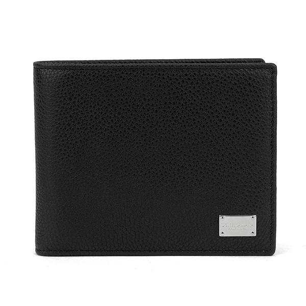 並行輸入 ドルチェ＆ガッバーナ  2つ折り財布 レザー BP0457 B5373 8B956 ブラッ...