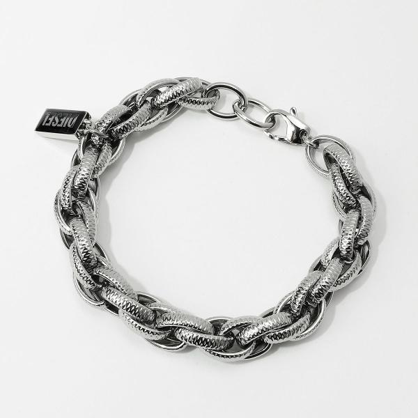 並行輸入 ディーゼル ブレスレット DIESEL ロゴ DX1514040ユニセックス シルバー 銀