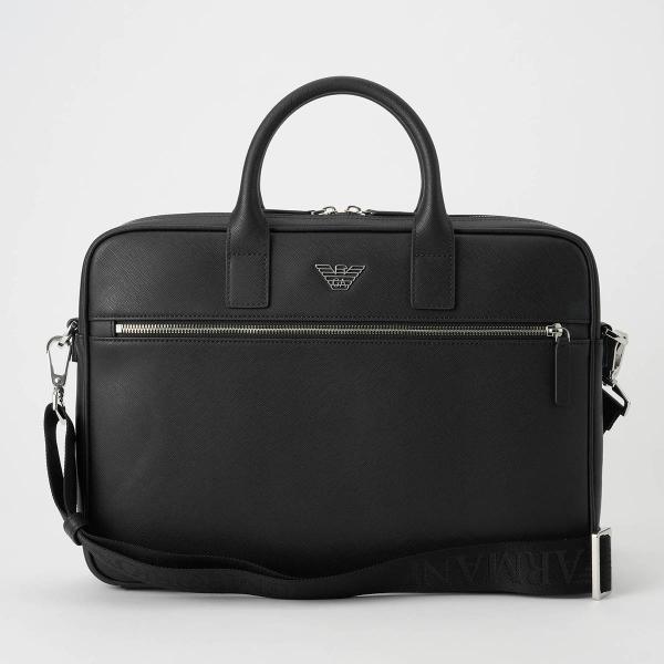 並行輸入 アルマーニ ビジネスバッグ ARMANI リジェネレイテッド サフィアーノレザー Y4P1...
