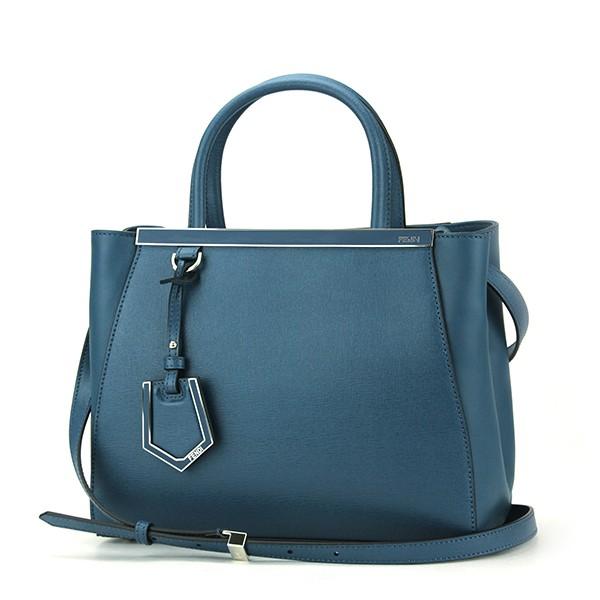 並行輸入 フェンディ ハンドバッグ プチトゥージュール 8BH253 D7E F0JTZ ブルー 青...