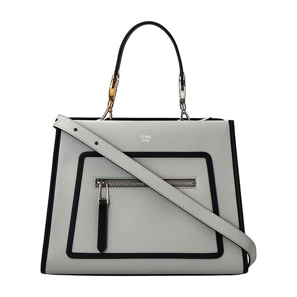 並行輸入 フェンディ  ハンドバッグ ラナウェイ 8BH344 SIZ F1373 グレー 爆買