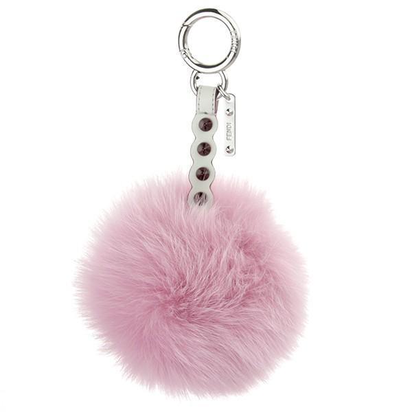 並行輸入 フェンディ キーホルダー ポンポンチャーム 7AR259 A13Q F07HE ピンク/ボ...
