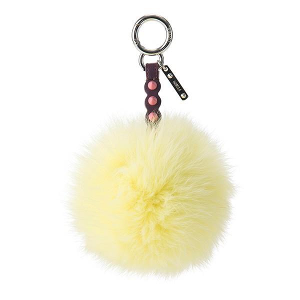 並行輸入 フェンディ  キーホルダー ポンポンチャーム 7AR259 A13Q F110C イエロー...