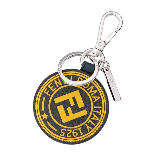 並行輸入 フェンディ  キーホルダー フェンディスタンプ 7AR710 A4NQ F149W ネイビ...
