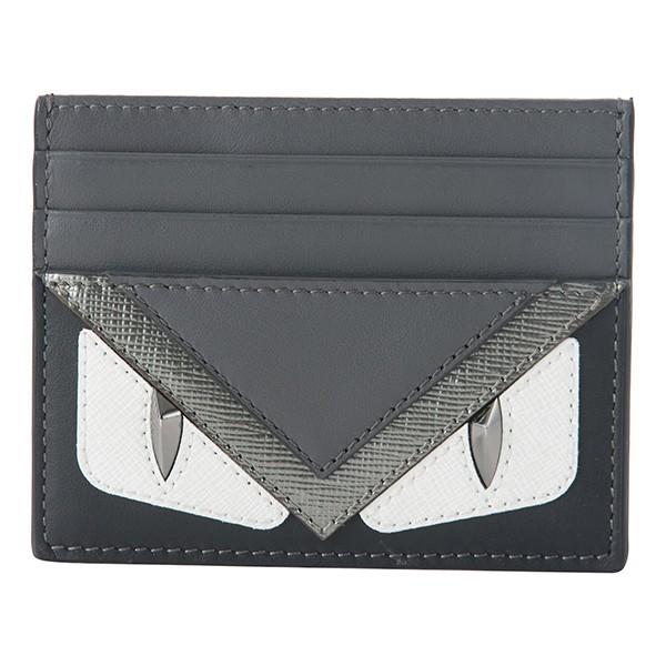 並行輸入 フェンディ カードケース バッグ バグズ アイ 7M0164 8FJ F06HP グレー系...