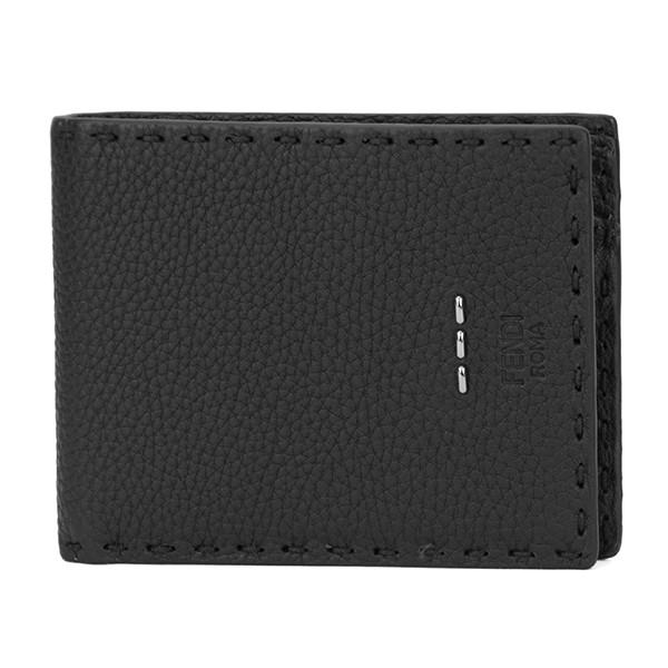 並行輸入 フェンディ 2つ折り財布 セレリア 7M0194 O7N F0GXN ブラック 黒 爆買