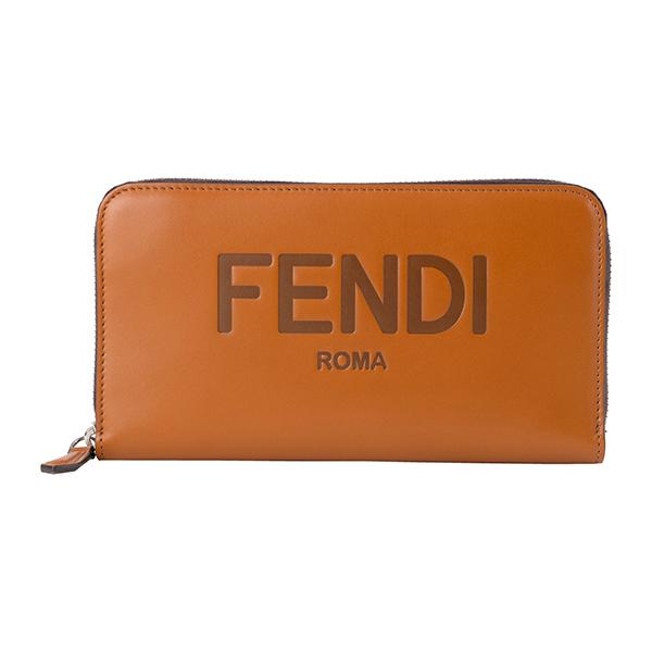 並行輸入 フェンディ 長財布(ラウンドファスナー) ブラウン 茶 FENDI 7M0210 AFCL...