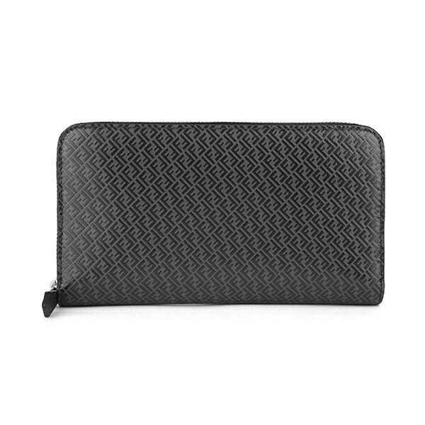 並行輸入 フェンディ 長財布(ラウンドファスナー) ブラック 黒 FENDI 7M0210 AGLP...