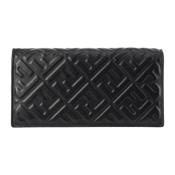 並行輸入 フェンディ  長財布 ナッパ FF エンボスド 7M0264 A72V F0GXN ブラッ...