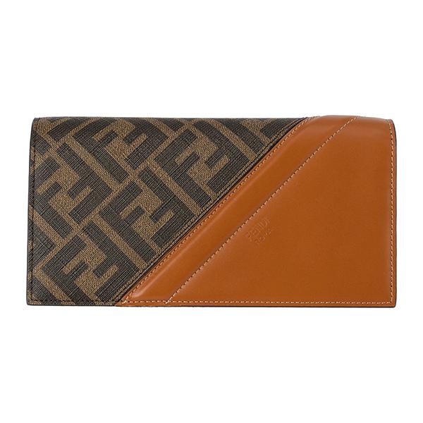 並行輸入 フェンディ 長財布 FENDI ブラウンファブリック 7M0264 AFB4 F1DZAユ...