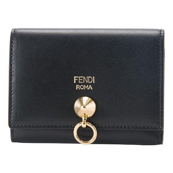 並行輸入 フェンディ カードケース バイザウェイ 8M0217 SME F0KUR ブラック 黒/ゴ...