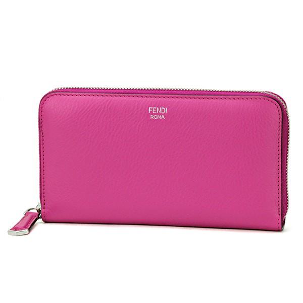 並行輸入 フェンディ  長財布(ラウンドファスナー)  8M0299 1AD F034N ピンク ネ...