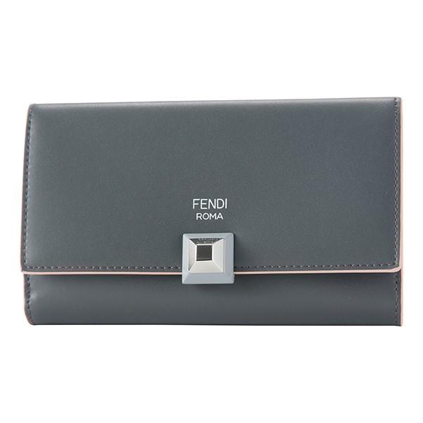 並行輸入 フェンディ 2つ折り財布 BIFOLD 8M0379 SWD F11RH グレー/パープル...