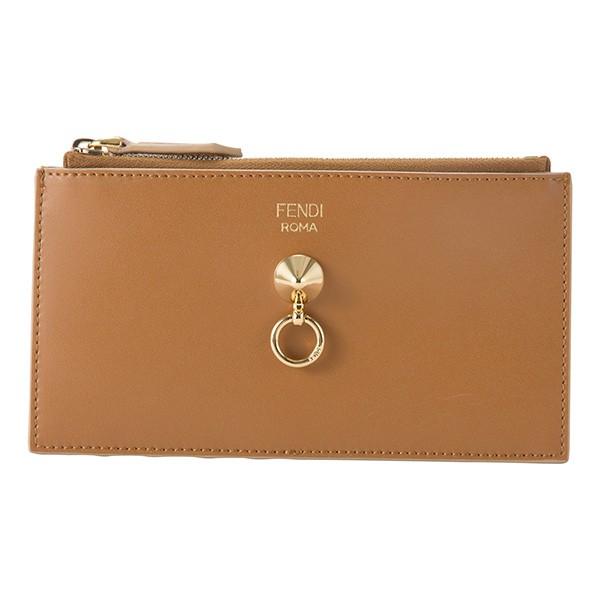 並行輸入 フェンディ カードケース バイザウェイ 8M0388 6GN F11C4 ブラウン/イエロ...