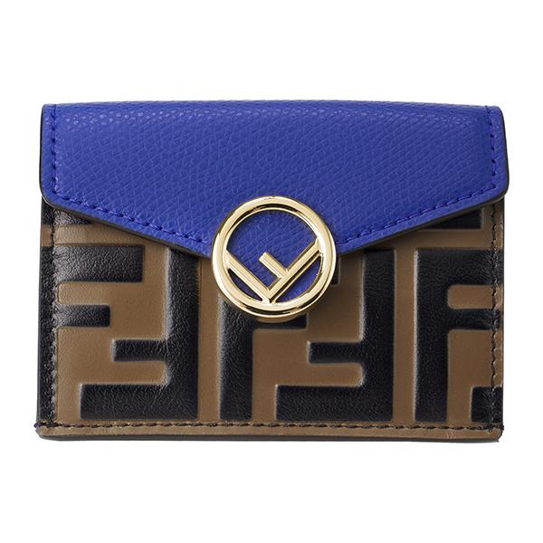 並行輸入 フェンディ  3つ折り財布 エフ イズ フェンディ 8M0395 AAII F1B13 ブ...