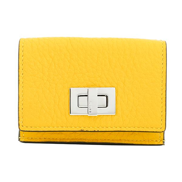 並行輸入 フェンディ 3つ折り財布 FENDI ピーカブー セレリア 8M0426 A91B F1I...