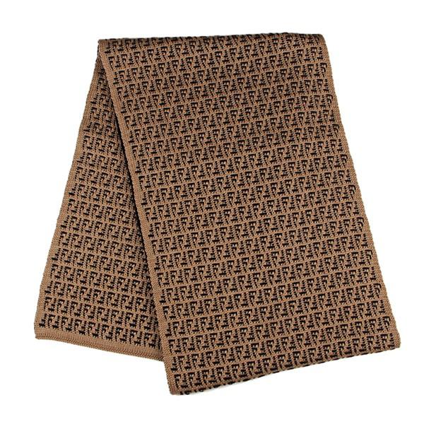 並行輸入 フェンディ マフラー・ストール スカーフ FXS124 I17 F0NOT キャメル ブラ...