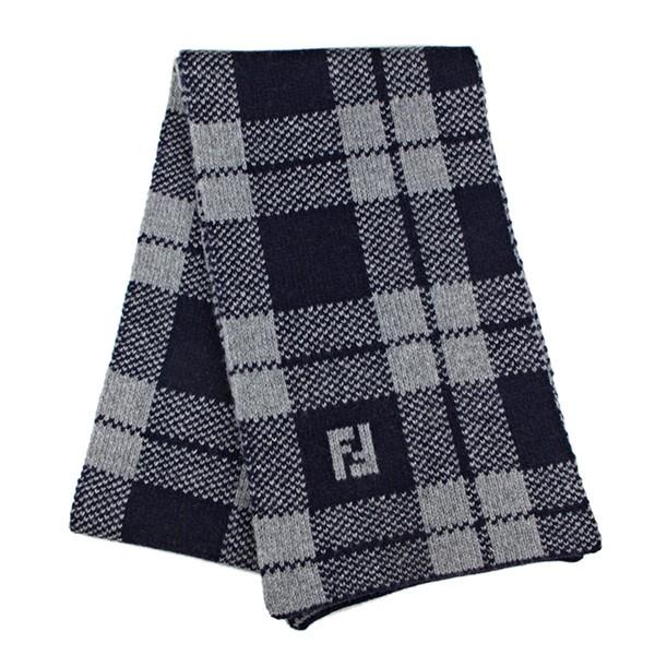 並行輸入 フェンディ マフラー・ストール スカーフ FXS346 A40I F0QA2 ネイビー 爆...