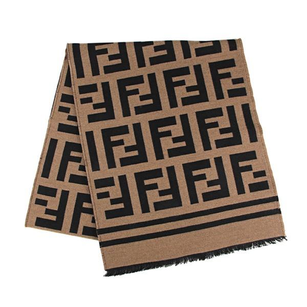 並行輸入 フェンディ マフラー・ストール スカーフ FXS424 A3Q1 F0QB8 キャメル ブ...