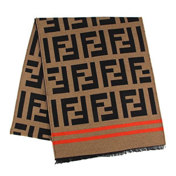 並行輸入 フェンディ マフラー・ストール スカーフ FXT151 A3Q1 F0QB8 キャメル ブ...