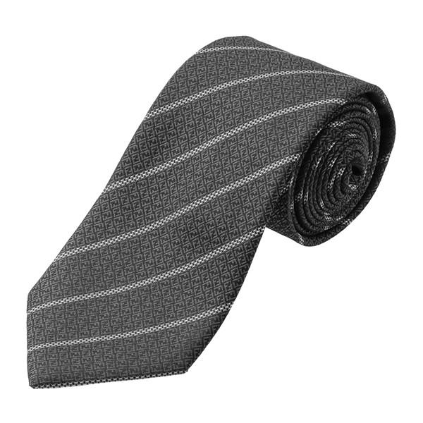 並行輸入 フェンディ ネクタイ TIE 0VJ 93U ブラック 黒 爆買