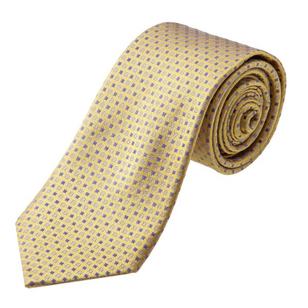 並行輸入 フェンディ ネクタイ TIE 0VN QF1 イエロー/ブルー 青 爆買